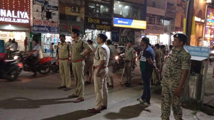 KORBA : त्योहारी सीजन को देखते हुए पुलिस कर रही कांबिंग गश्त