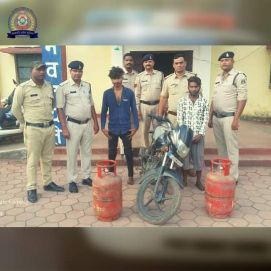 JANJGIR CHAMPA : गैस सिलेंडर चोरी करने वाले आरोपियों को जांजगीर पुलिस ने किया गिरफ्तार