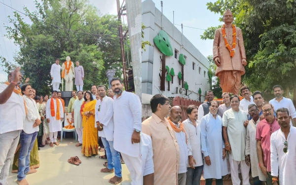 RAIPUR NEWS : सेवा पखवाड़ा का समापन, भाजपा ने गाँधी एवं शास्त्री की प्रतिमा पर किया माल्यार्पण