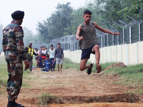 भारतीय थल सेना में अग्निवीरों की भर्ती शारीरिक दक्षता प्रशिक्षण