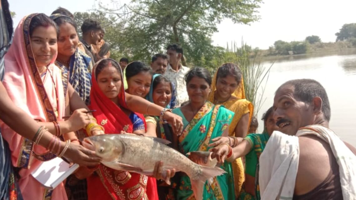 मछली पालन से स्व-सहायता समूह की महिलाओं को हो रहा लाभ