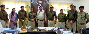 पुलिस अधीक्षक महासमुंद ने ली अपराध समीक्षा मीटिंग