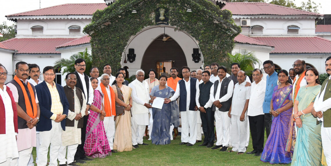 राज्यपाल सुश्री उइके से अनुसूचित जाति मोर्चा के  प्रतिनिधिमण्डल ने मुलाकात की