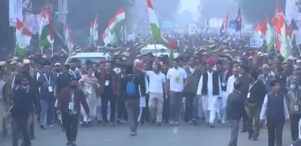 भारत जोड़ो यात्रा का आज 89वां दिन,काली तलाई गांव से पदयात्रा पर निकले राहुल गांधी