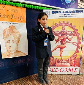 Indus Public School द्वारा स्वामी विवेकानंद जी के जीवन मूल्यों पर आधारित स्लोगन, चित्रकला,पोस्टर मेकिंग प्रतियोगिता का आयोजन