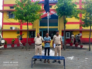 Hardibajar Police द्वारा दुष्कर्म के आरोपी को ग्राम सकर्रा जिला सक्ती से किया गया गिरफ्तार