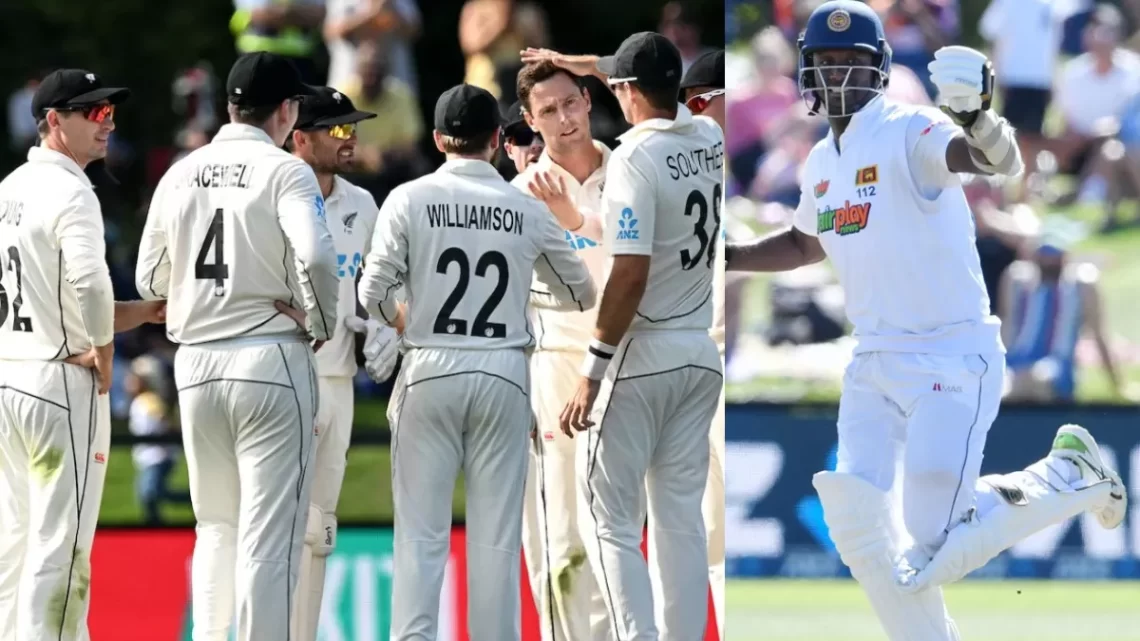 SL vs NZ: मैथ्यूज की शतकीय पारी के दम पर मजबूत स्थिति में श्रीलंका, कीवी टीम को मिला 285 रनों का लक्ष्य