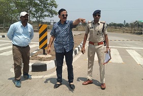 Traffic AIG ने किया Raipur-Bilaspur मार्ग के Black Spots का निरीक्षण