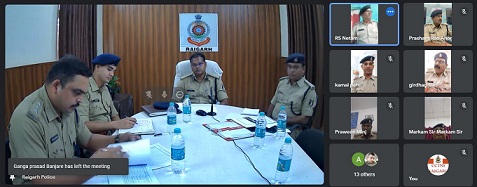 SSP सदानंद कुमार का वर्चुअल Crime Meeting में थाना प्रभारियों को निर्देश “एक्स्ट्रा अलर्ट रहकर कार्य करें थाना प्रभारी और जवान”….