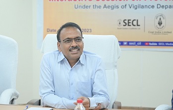 SECL में निवारक सतर्कता पर संवाद सत्र सम्पन्न, CVO प्रणब कुमार पटेल ने युवा अधिकारियों के साथ किया संवाद