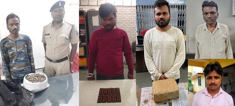 CG CRIME : नशीली गोलियों, गांजा के साथ 5 आरोपी गिरफ्तार…