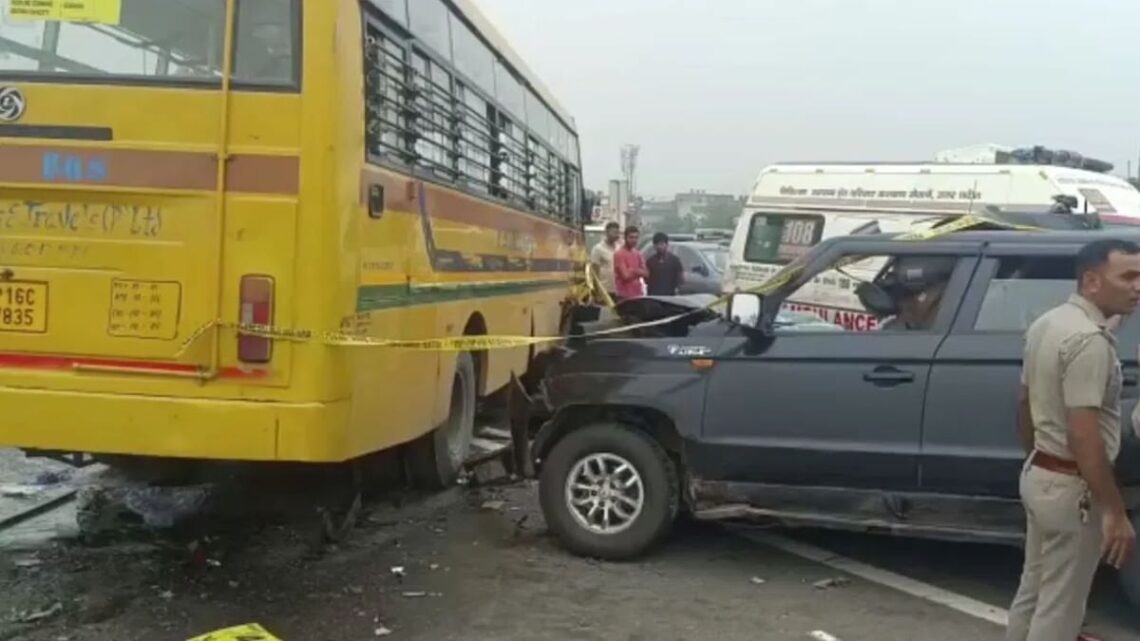 Accident Breaking : ‘गाड़ी में सुन रहे थे भजन’, बस ने मारी टक्कर और परिवार खत्म….