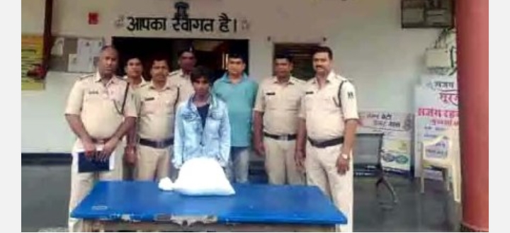 3 किलो 800 ग्राम कीमत करीब 57000 रूपये का  गांजा जप्त, आरोपी पुलिस के गिरफ्त में