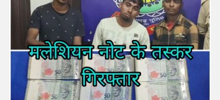 मलेशियन नोट के तस्कर गिरफ्तार आरोपी ने  350000 रूपए की ठगी को दिया था अंजाम