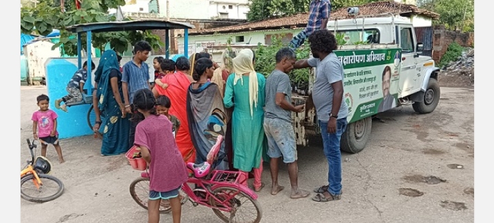 रायगढ़: रामदास द्रौपदी फाउंडेशन द्वारा पौध वितरण किया गया