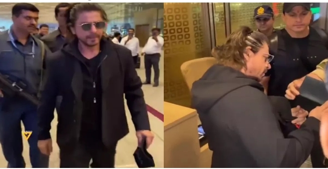 Shah Rukh Khan Video: एयरपोर्ट पर सिक्योरिटी ने शाह रुख खान को रोका, एक्टर ने किया कुछ ऐसा वायरल हुआ वीडियो