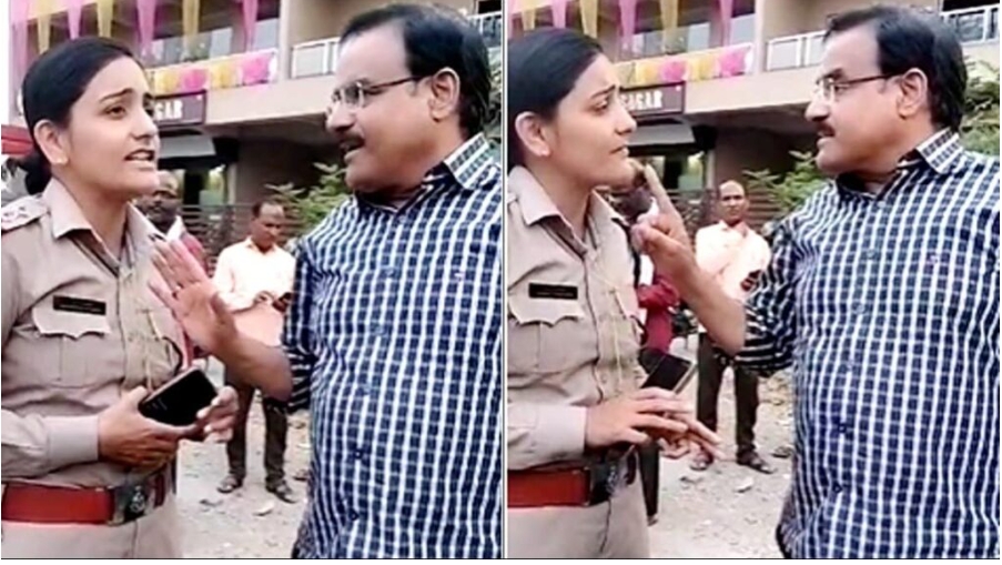 मुकेश अग्रवाल की दबंगई..लेडी सब-इंस्पेक्टर से बोला- SP को बता दो मेरी गाड़ी का नंबर, पढ़े क्या है मामला..