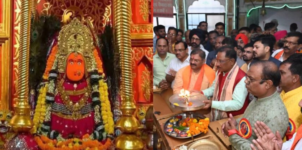 CM विष्णु देव साय ने की मां बम्लेश्वरी की पूजा-अर्चना, प्रदेशवासियों की सुख, समृद्धि और खुशहाली की कामना की 