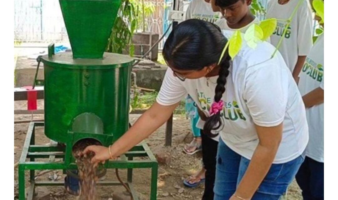 बिलासपुर: भूमि को पुनर्जीवित करने स्टूडेंट ने बनाई अनोखी लीफ ग्रैंडिंग मशीन