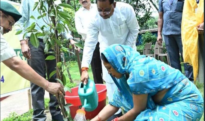 मुख्यमंत्री साय की विशेष पहल : बस्तर अंचल में आस्था के केन्द्रों पर होगी हरियाली..