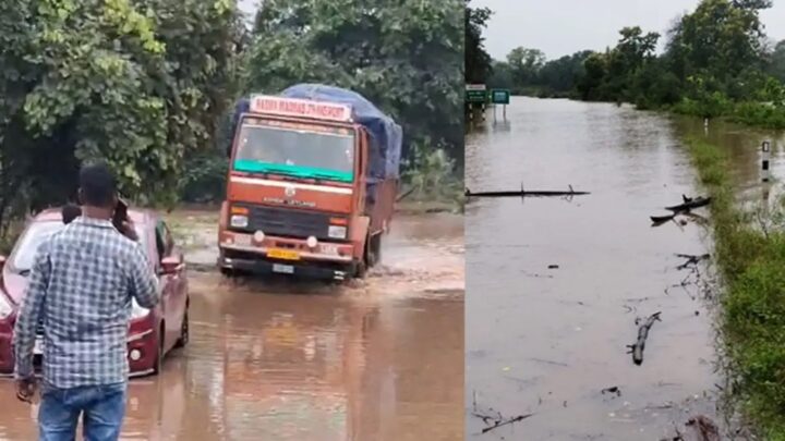 भारी बारिश से सुकमा में बाढ़, तीन राज्यों से संपर्क टूटा