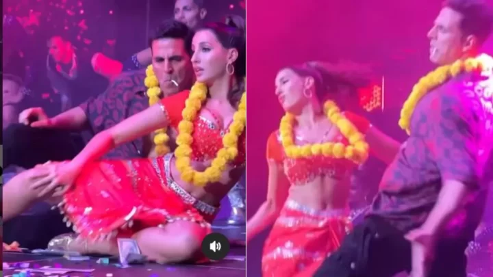 Nora Fatehi and Akshay Kumar ने ‘ओ अंटावावा’ पर लगाए जोरदार ठुमके, वायरल वीडियो देख फैंस हुए दीवाने