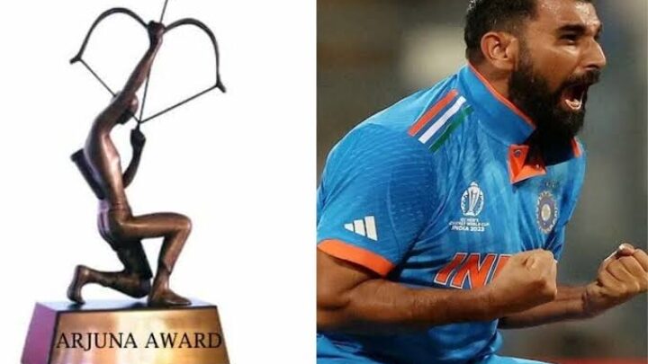 खेल पुरस्कारों के लिए नाम का एलान,भारत के स्टार तेज गेंदबाज मोहम्मद शमी समेत 26 खिलाड़ियों को किया जाएगा अर्जुन अवॉर्ड से सम्मानित