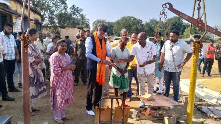 बीजेपी प्रदेश अध्यक्ष किरणदेव ने पल्ली में किया धान खरीदी का शुभारंभ