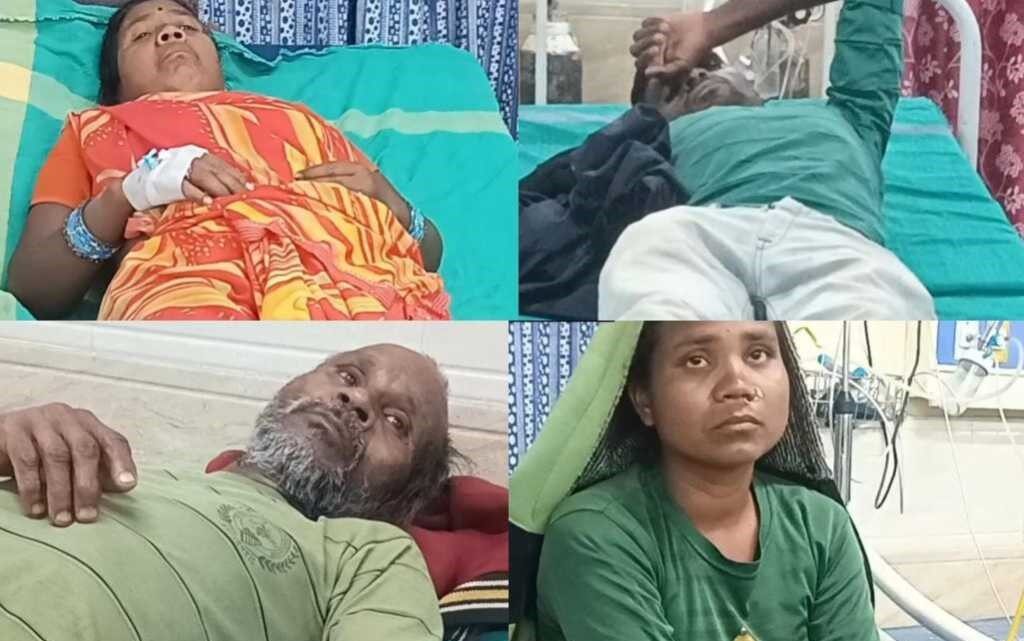 खाना खाने के पश्चात परिजनों ने गलती से पिया मरी हुई छिपकली वाला विषाक्त पानी-4 लोग अस्पताल में भर्ती खाना खाने के पश्चात परिजनों ने गलती से पिया मरी हुई छिपकली वाला विषाक्त पानी-4 लोग अस्पताल में भर्ती
