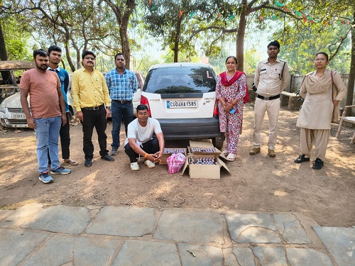 आबकारी विभाग ने जब्त की मध्यप्रदेश निर्मित मदिरा आबकारी विभाग ने जब्त की मध्यप्रदेश निर्मित मदिरा