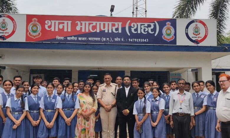 थाना भाटापारा शहर में गुरुकुल के छात्रों का भ्रमण: पुलिसिंग की जानकारी थाना भाटापारा शहर में गुरुकुल के छात्रों का भ्रमण: पुलिसिंग की जानकारी