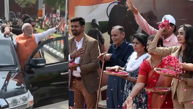 PM मोदी का वडोदरा में भव्य रोड शो, ‘सिंदूर सम्मान यात्रा’ में उमड़ा जनसैलाब, कर्नल सोफिया कुरैशी के परिवार ने भी किया स्वागत…