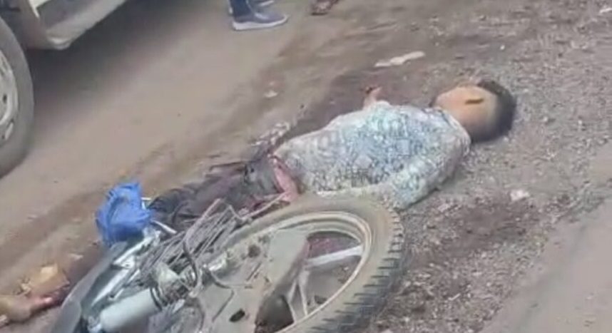 तेज रफ्तार ट्रेलर ने बाइक सवार युवकों को चपेट में लिया दोनों की मौके पर दर्दनाक मौत…